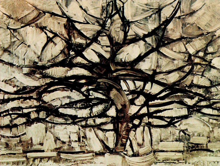  皮特·蒙德里安 Piet Mondrian ——灰色的树